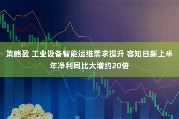 策略盈 工业设备智能运维需求提升 容知日新上半年净利同比大增约20倍